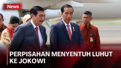 Luhut Berkaca-kaca Beri Salam Perpisahan ke Jokowi: Bapak akan Jadi Kenangan