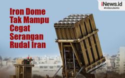 Infografis Iron Dome Israel Tak Mampu Cegat Serangan Rudal Iran