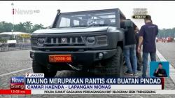 Kendaraan Taktis Maung Buatan Pindad Bawa Bendera Pusaka dan Teks Proklamasi saat Kirab
