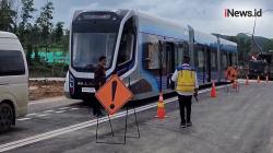Pembangunan Jalan Rampung, Kereta Tanpa Rel IKN Siap Diuji Coba Mulai Besok