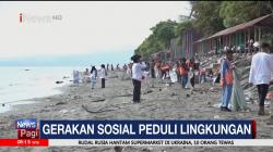Gerakan Sosial Peduli Lingkungan, Sejumlah Elemen Masyarakat Bersih-Bersih Pantai Ladong