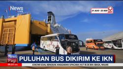 Jelang Perayaan HUT ke-79 RI, Puluhan Bus Pariwisata Dikirim ke IKN
