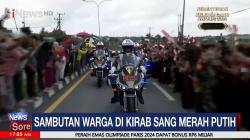 Sambutan Warga di Kirab Sang Merah Putih di Balikpapan 