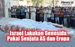 Infografis Israel Lakukan Genosida di Sekolah Gaza Pakai Senjata AS dan Eropa