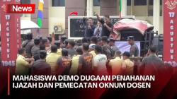 Pertanyakan Ijazah Sadari Zega dan Tuntut Pemecatan Dosen, Demo Mahasiswa di Rektorat Universitas Nias Ricuh