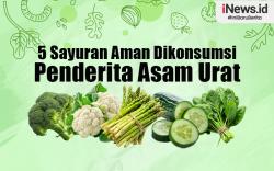 Infografis 5 Sayuran Aman Dikonsumsi Penderita Asam Urat