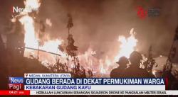 Gudang Kayu di Deli Serdang dan Lahan Tebu di Brebes Terbakar, Warga Panik 