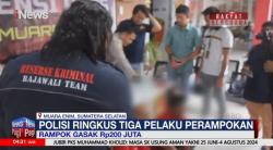 Gasak Uang Gaji Karyawan Rp200 Juta, 3 Perampok di Muara Enim Ditangkap Polisi 