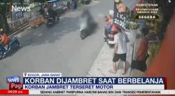 Detik-Detik Perempuan di Bogor Dijambret saat Berbelanja