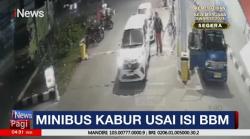 Viral! Minibus Kabur usai Isi BBM di SPBU Tangsel
