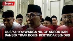 PBNU Imbau Warga Nahdliyin Tahan Diri Pascapenyerangan Kiai NU di Karawang, Gus Yahya: Tidak Boleh Bertindak Sendiri