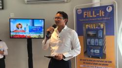 Mesin Isi Ulang Air Minum Fill-It Hadir di Halte Bundaran HI, Sandiaga Uno: Dukung Indonesia Hijau 