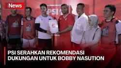 Bobby Nasution Terima Surat Rekomendasi PSI untuk Pilgub Sumut usai Tanding Sepak Bola Lawan Kaesang