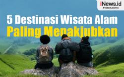 Infografis 5 Destinasi Wisata Alam Paling Menakjubkan