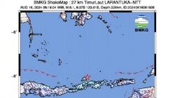 Gempa Hari Ini Magnitudo 5,1 Guncang Larantuka NTT<