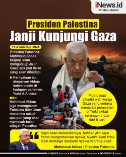 Infografis Presiden Palestina Janji Kunjungi Gaza