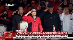 Tak ke IKN, Megawati Pimpin Upacara HUT Ke-79 RI di Sekolah Partai PDIP