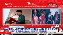 Menteri Agama Pimpin Doa di Upacara HUT ke-79 RI