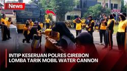 Meriahkan HUT ke-79 RI, Polres Cirebon Adakan Lomba Tarik Water Cannon Seberat 16 Ton
