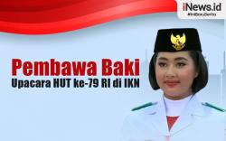 Infografis Livenia Evelyn Pembawa Baki di Upacara HUT ke-79 RI di IKN
