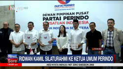 Angela Tanoesoedibjo Terima Silaturahmi Ridwan Kamil di Kantor DPP Partai Perindo