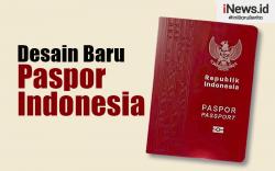 Infografis Desain Baru Paspor Indonesia Bernuansa Merah Putih