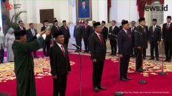 Resmi! Jokowi Lantik Bahlil Jadi Menteri ESDM, Supratman Menkumham dan Rosan Menteri Investasi