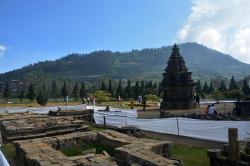 Candi Arjuna Bersolek Menyambut Dieng Culture Festival 2024
