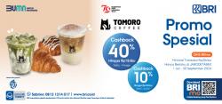 Nikmati Promo Spesial Tomoro Coffee Pakai QRIS BRImo, Makin Semangat Jalani Hari