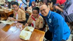 KNPS Indonesia dan Gekrafs Uji Coba Makan Bergizi Gratis di SMP Nurul Iman Jaktim