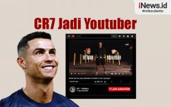 Infografis Cristiano Ronaldo Jadi Youtuber