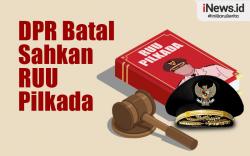 Infografis DPR Pastikan Pengesahan RUU Pilkada Batal 