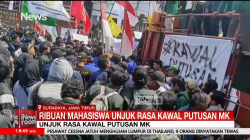 Ribuan Mahasiswa dari BEM Universitas dan Masyarakat Jatim Terus Kawal Putusan MK