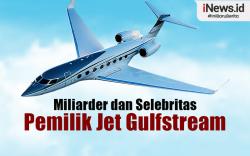 Infografis Miliarder dan Selebritas Pemilik Jet Gulfstream seperti yang Ditumpangi Erina-Kaesang