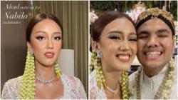 Nabila Sudiro Tampil Manglingi di Hari Pernikahan, Pakai Kebaya Putih dengan Makeup Glamour