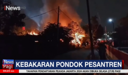 Bakar Sampah, Bangunan Pondok Pesantren Tangsel Hangus Terbakar