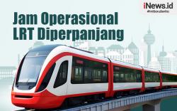 Infografis Jam Operasional LRT Jabodebek Diperpanjang
