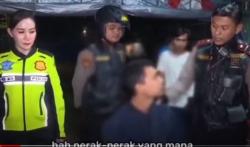 Viral Polwan Tegur Pria Sedang Makan, Polda Jatim Panggil Polisi dan Pria dalam Video<