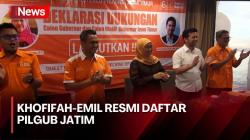  Khofifah-Emil Resmi Daftar Pilgub Jatim, PKB dan PDIP ke Mana?