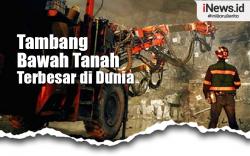 Infografis Tambang Bawah Tanah PT Freeport Indonesia Terbesar di Dunia
