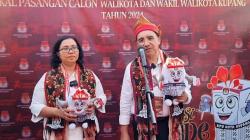 Jefri Riwu Kore-Lusia Adinda Lebu Raya Didukung Partai Perindo Daftar ke KPU Kupang