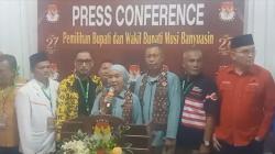Lucianty dan Syaparuddin Daftar ke KPU Muba Didampingi Parpol Pengusung dan Ribuan Pendukung 