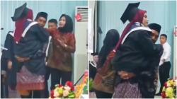 Viral Video Ayah Gendong Anak Perempuannya saat Wisuda, Banjir Air Mata