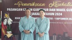 Dharma Pongrekun-Kun Wardana Tiba di RSUD Tarakan, Tes Kesehatan Pilgub Jakarta