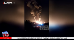  Kolam Limbah Minyak di Riau Terbakar Hebat 