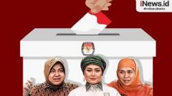 Survei Poltracking Pilgub Jatim: Elektabilitas Khofifah 55,3%, Risma 22,8%, Luluk 1,8%<
