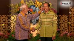 Momen Unik PM Timor Leste Pegang dan Elus-Elus Kepala Jokowi di Gala Dinner IAF