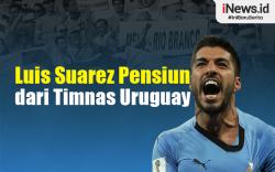 Infografis Luis Suarez Pensiun dari Timnas Uruguay
