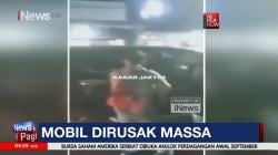 Viral Kabur saat Serempet Motor, Mobil Pelaku Dirusak Warga 