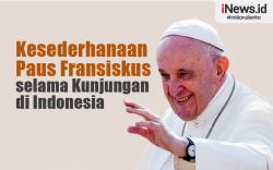 Infografis Deretan Kesederhanaan Paus Fransiskus selama Kunjungannya di Indonesia